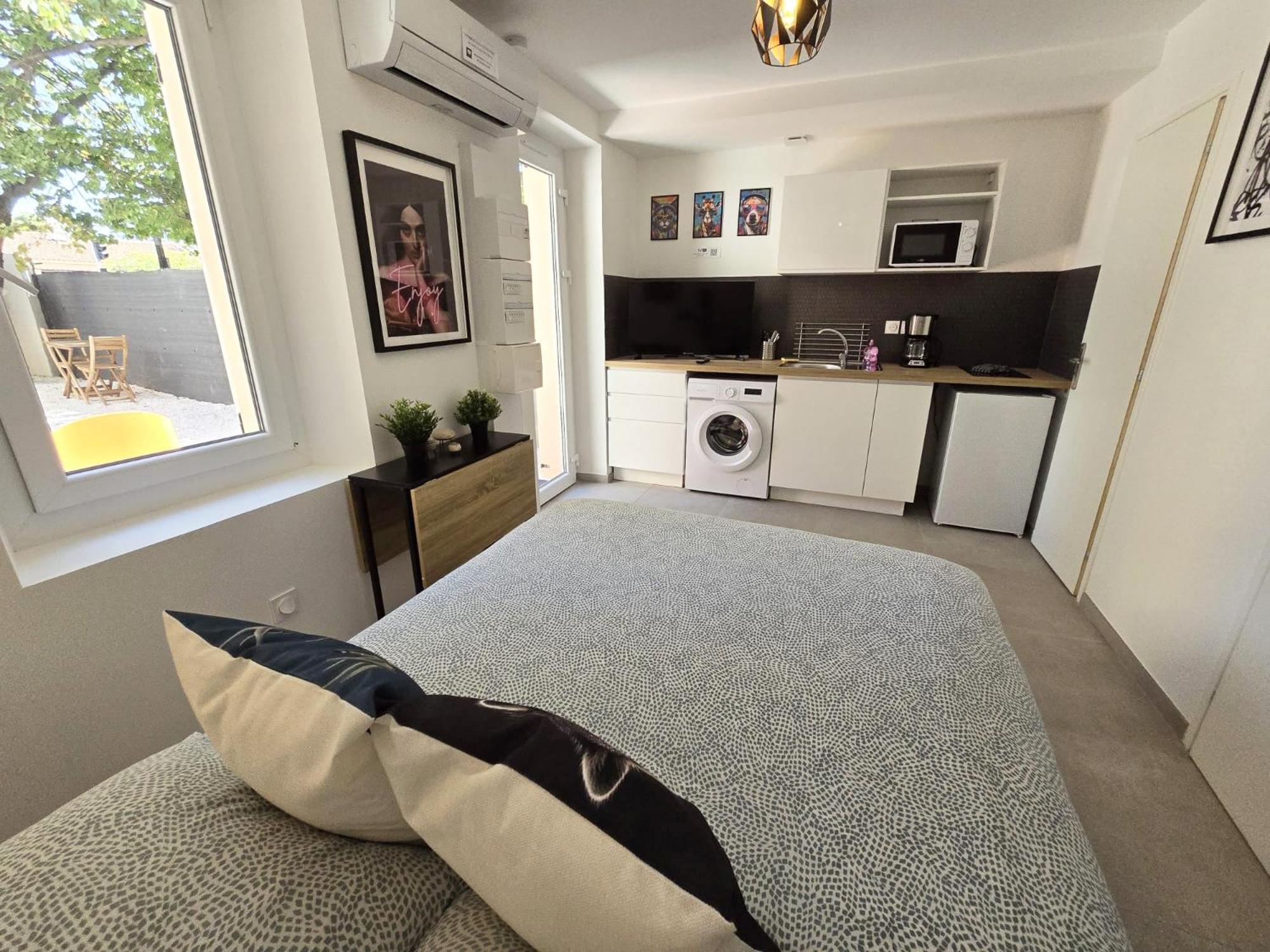 Gregbnb - Studio 17M2 - Terrasse - Clim - Ouest - 5 ตูลง ภายนอก รูปภาพ