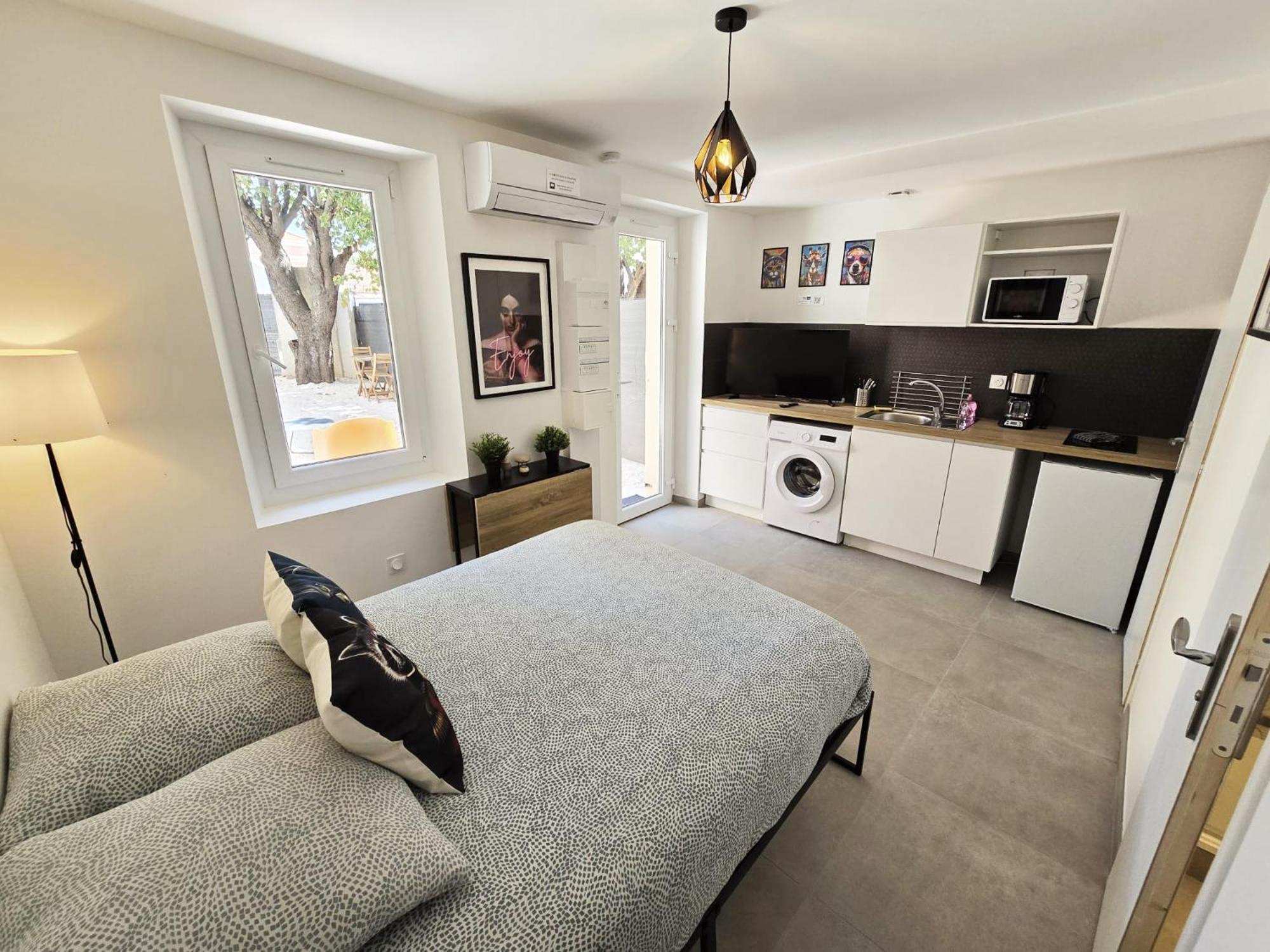 Gregbnb - Studio 17M2 - Terrasse - Clim - Ouest - 5 ตูลง ภายนอก รูปภาพ